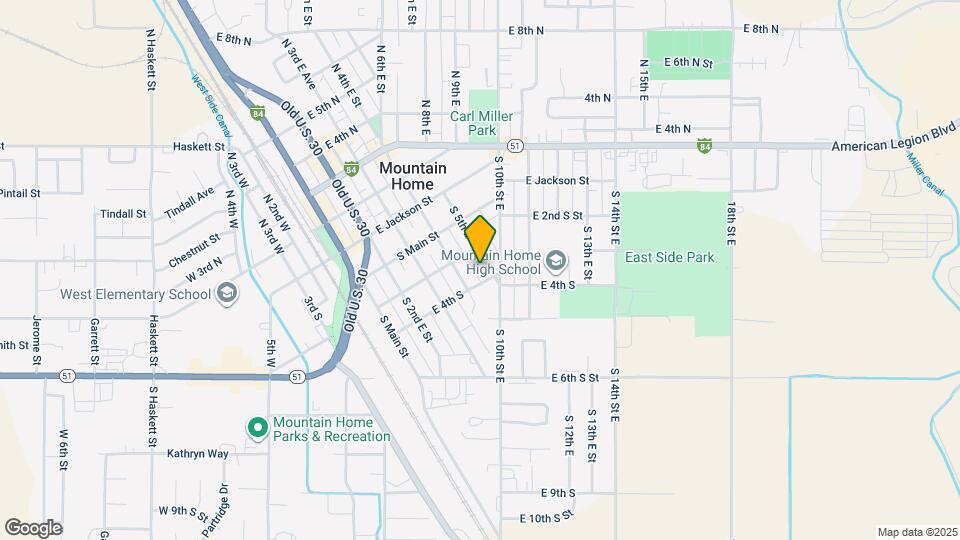 335 S 5th E Map and Location Details