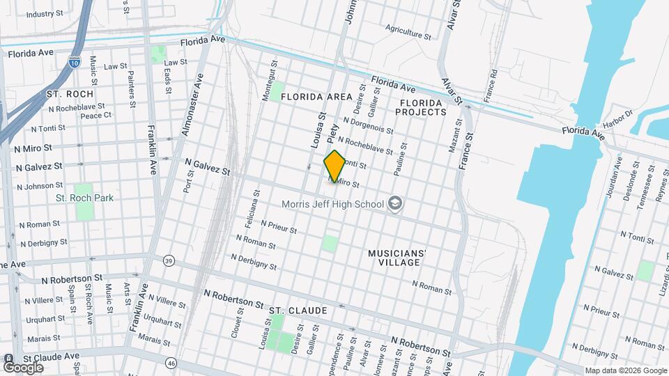 2122 Desire St Map and Location Details