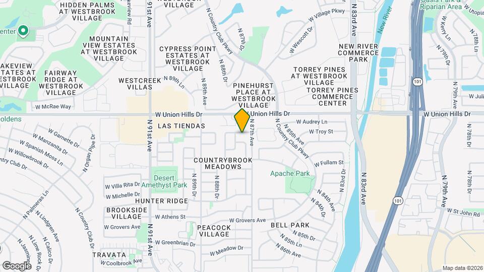 8725 W Bluefield Ave Map and Location Details