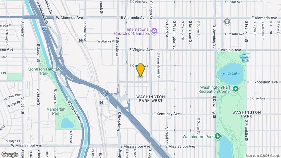685 S Grant St Map and Location Details