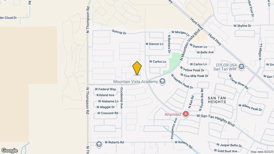 4518 W Saddlebush Way Map and Location Details