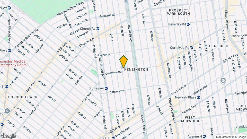 407 Cortelyou Rd Mapa y Detalles de la Ubicación