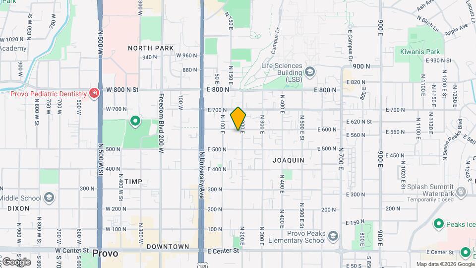 587 N 200 E Map and Location Details