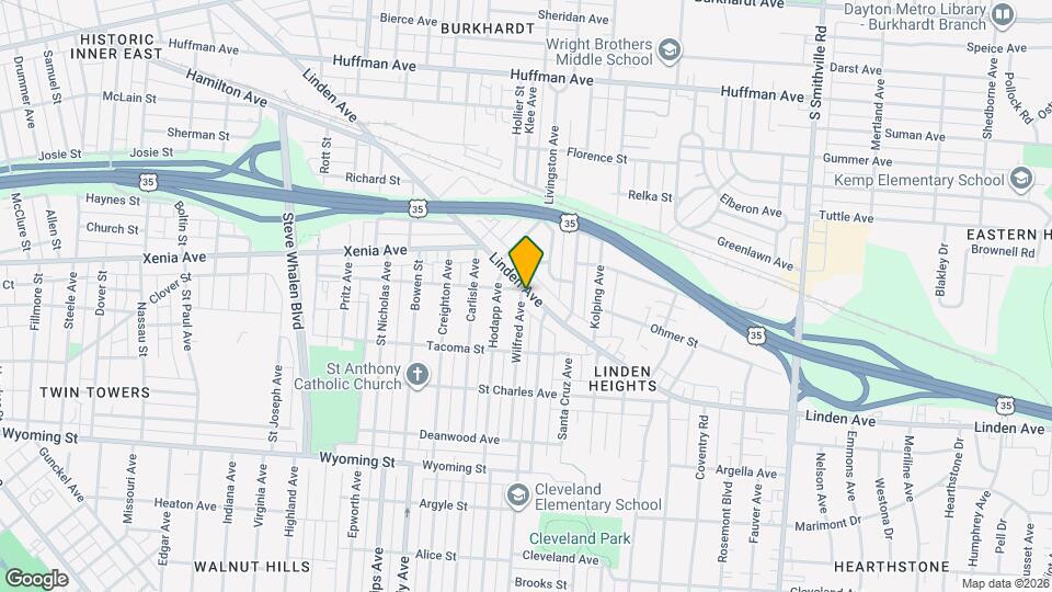 1047-1055 Linden Ave Map and Location Details