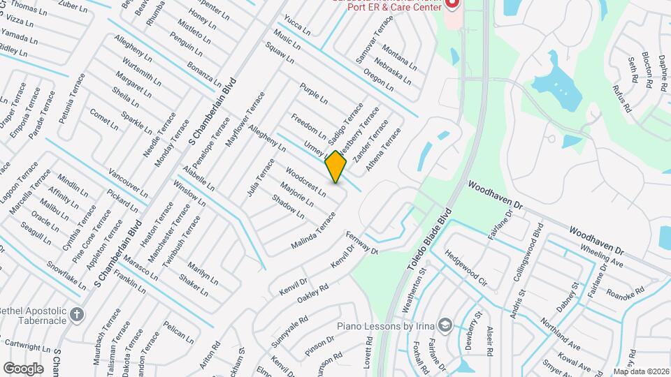 1167 Allegheny Ln Map and Location Details