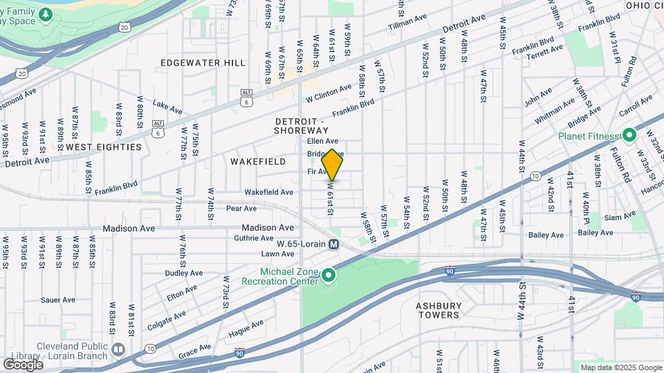 6028 Wakefield Ave Map and Location Details