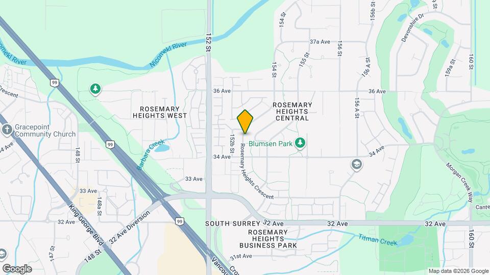 3466 Rosemary Heights Crescent Map and Location Details