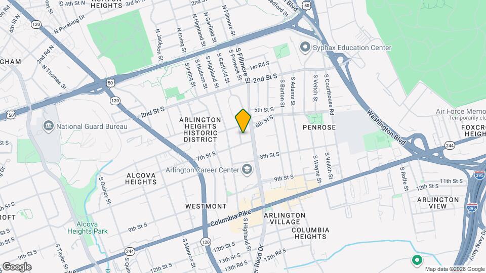 619 S Garfield St Map and Location Details