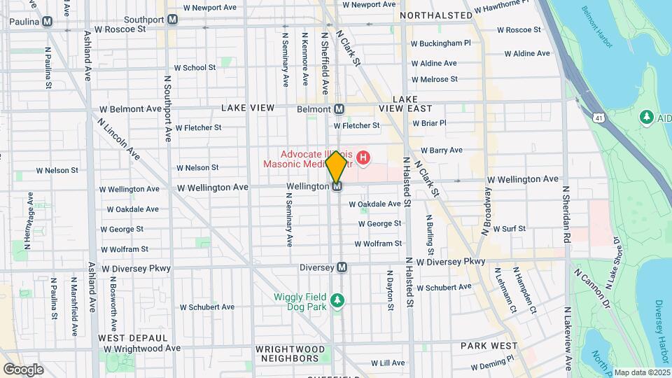 945 W Wellington Ave Map and Location Details