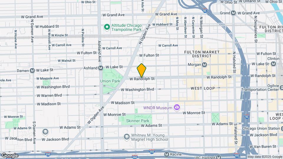 1371 W Randolph St Map and Location Details
