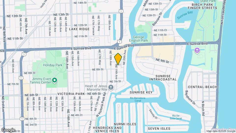 814 NE 19th Ave Map and Location Details