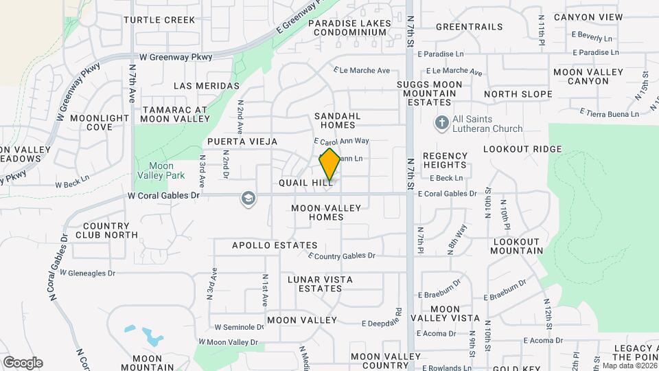 240 E Beck Ln Map and Location Details