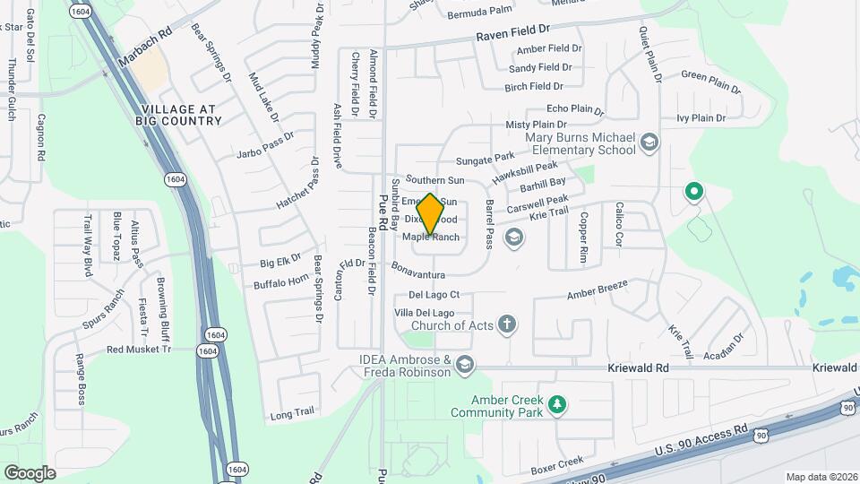 10202 Maple Ranch Map and Location Details