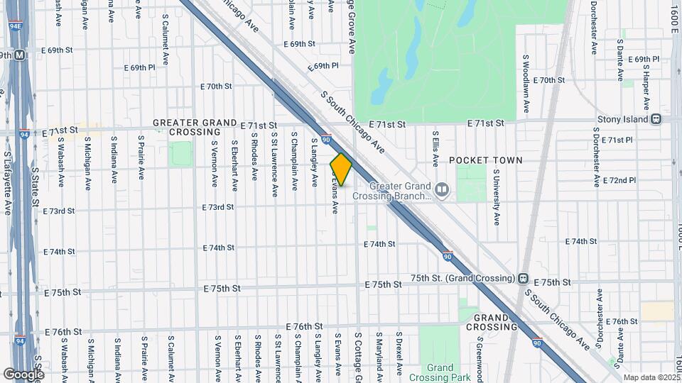 7245 S Evans Ave Mapa y Detalles de la Ubicación