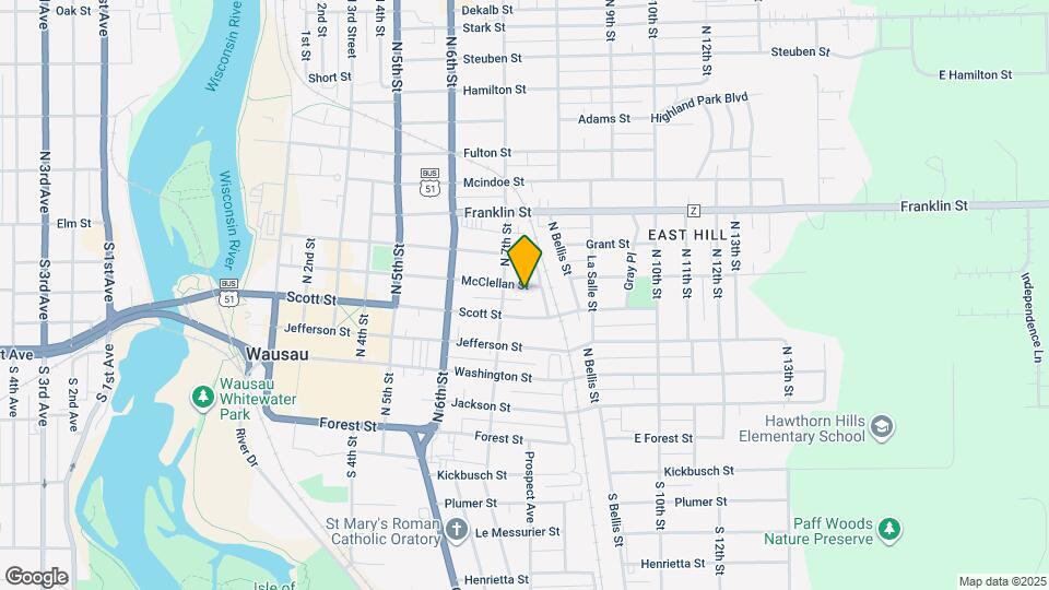 713 McClellan St Map and Location Details
