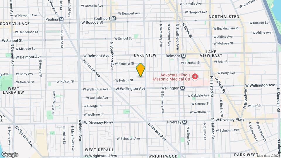 1214 W Nelson St, Unit CH Map and Location Details