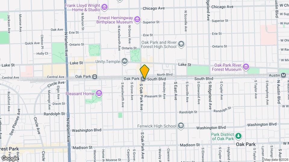 721 South Blvd Map and Location Details