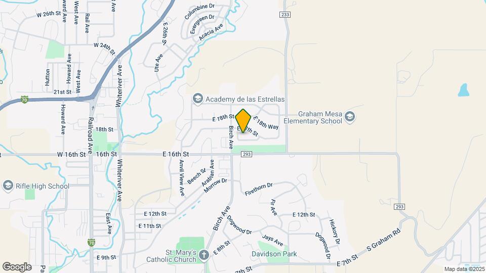 1652 E 17th Cir Map and Location Details
