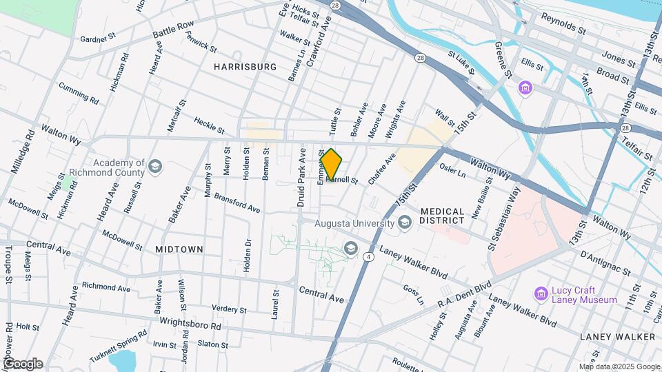 1616 Parnell St Map and Location Details