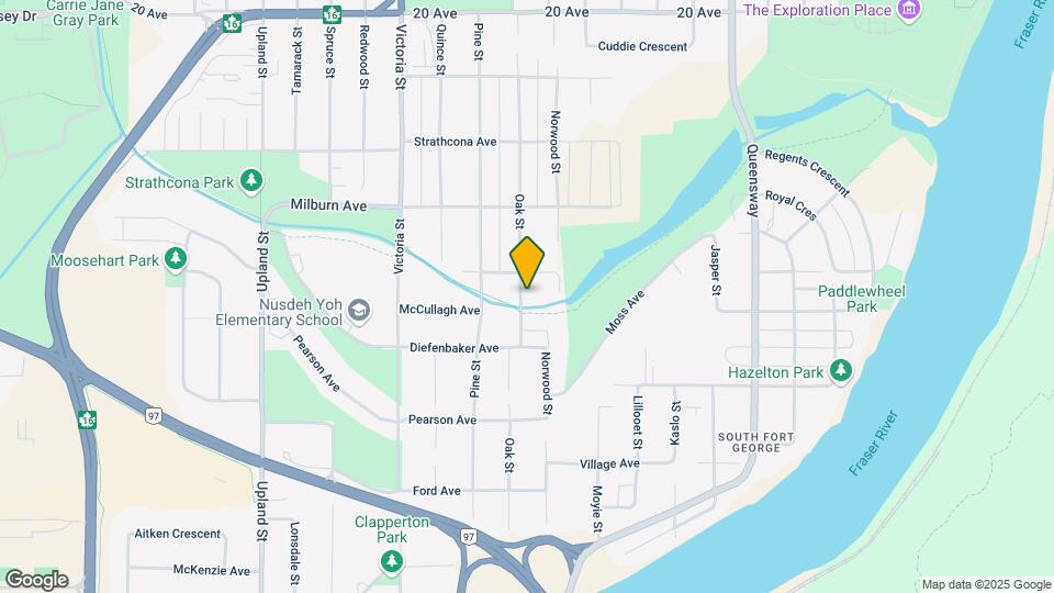 2424 Oak St Map and Location Details