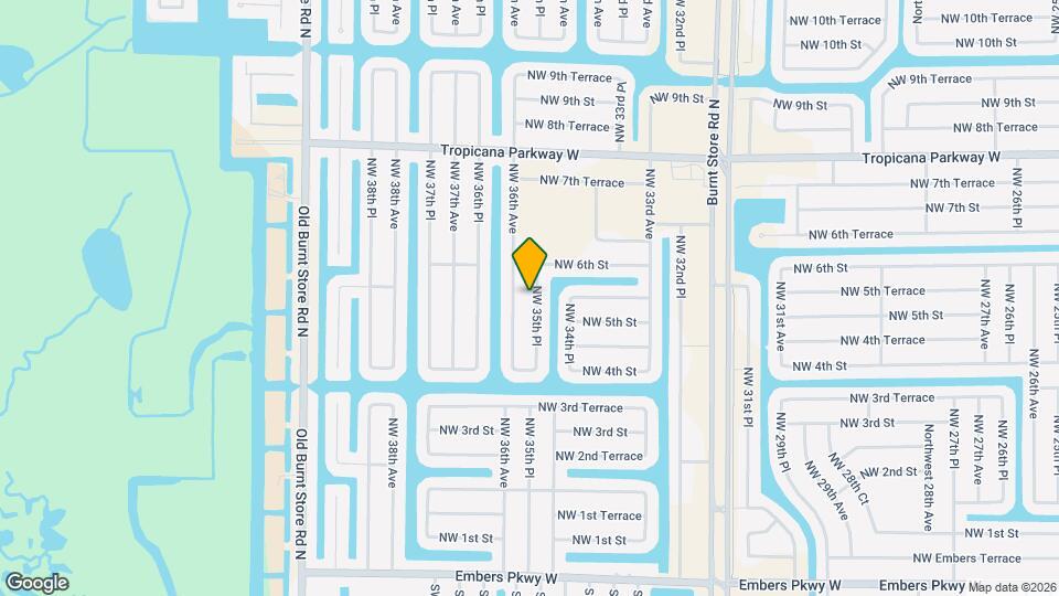 512 NW 35th Pl Map and Location Details