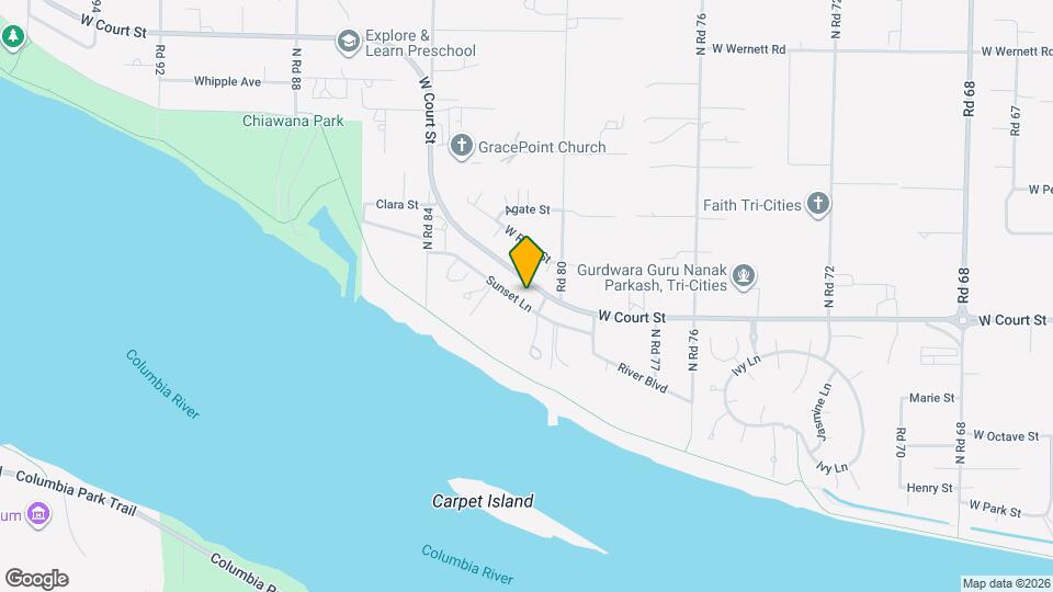 8007 Sunset Ln Map and Location Details