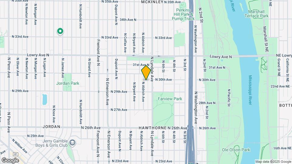 2934 N Aldrich Ave Map and Location Details