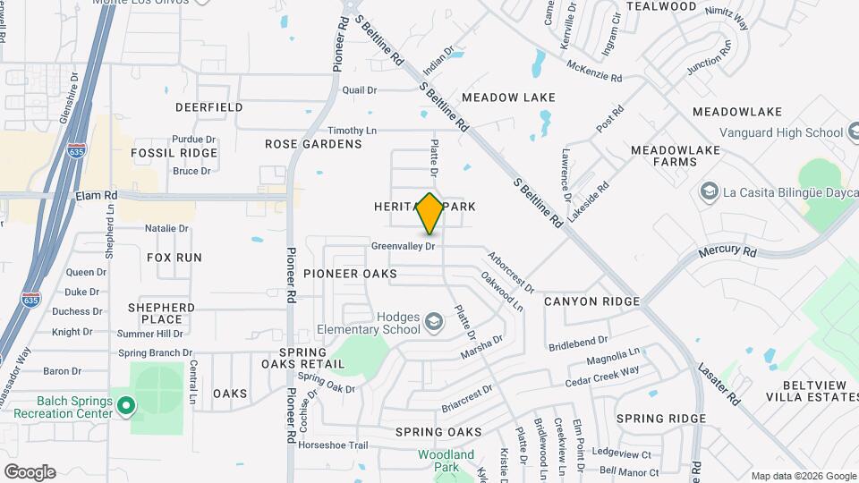 14839 Greenvalley Dr Map and Location Details