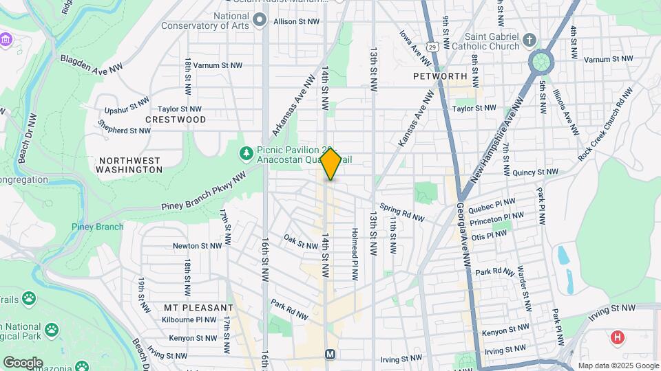 3701 14th St NW Map and Location Details
