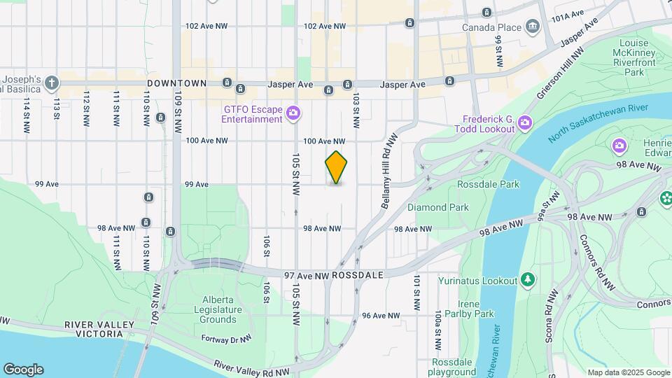 9903-1104 104 Street NW Map and Location Details