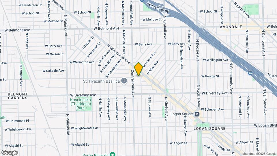 2858 N Drake Ave, Unit 1 Map and Location Details