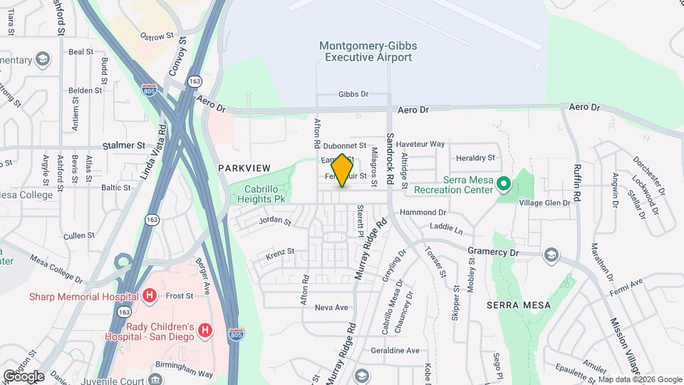 8563 Glenhaven St Map and Location Details