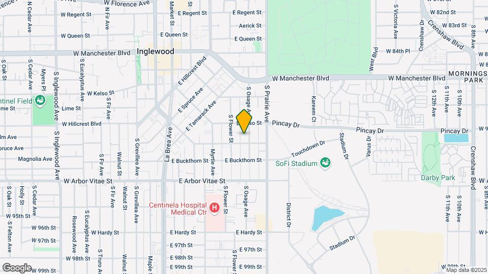 625 S Osage Ave Map and Location Details