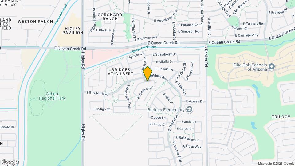 3615 E Cassia Ln Map and Location Details