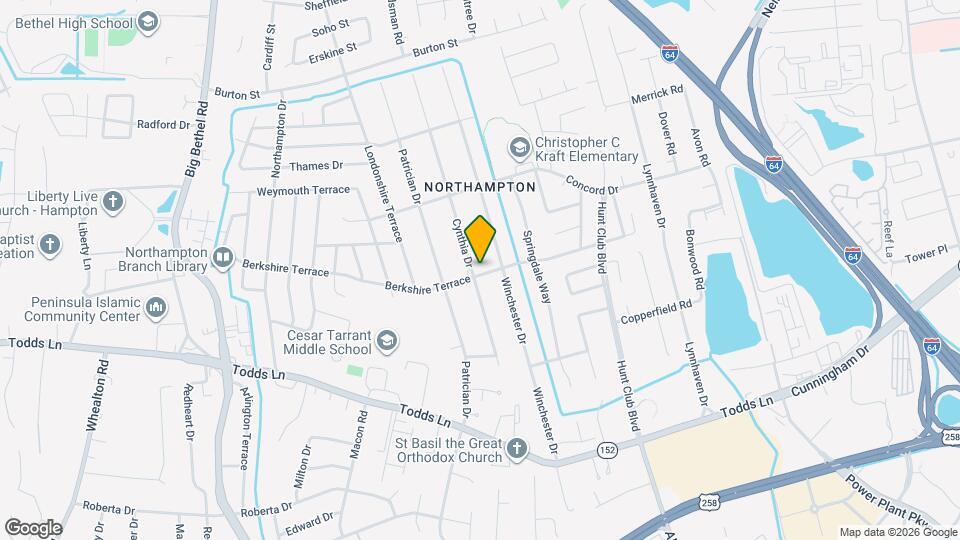 200 Cynthia Dr Map and Location Details