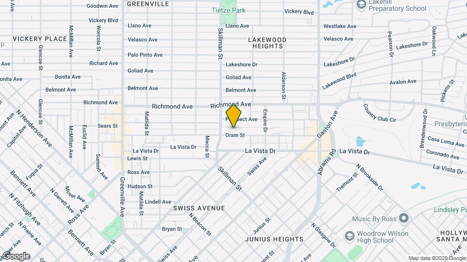6123 Oram St Map and Location Details