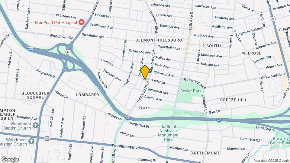 2903 Belmont Blvd Map and Location Details