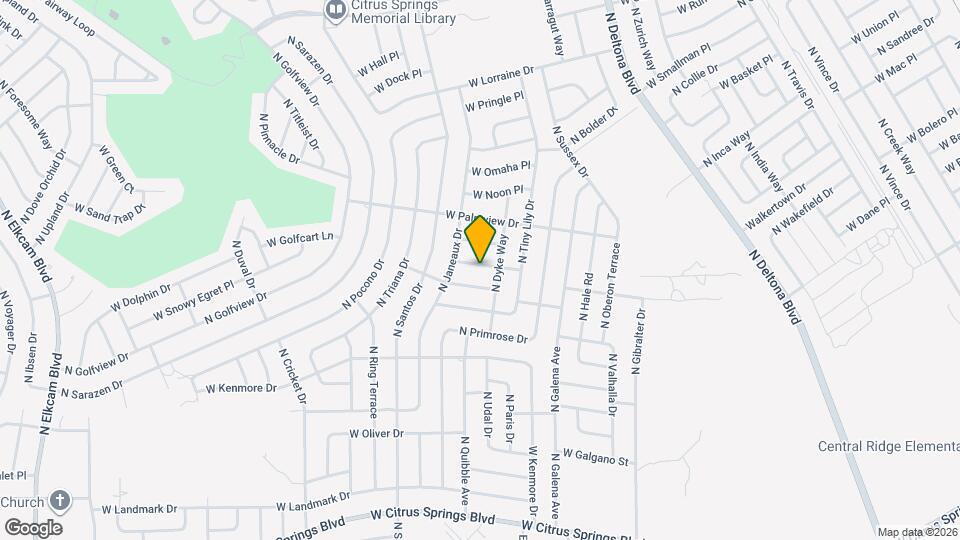 1522 W Barlow Pl Map and Location Details