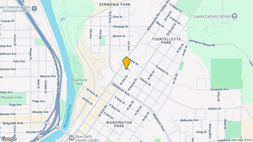 1026 N 2nd St, Unit Upper Unit Map and Location Details