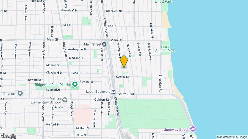 651-653 Hinman Ave Mapa y Detalles de la Ubicación