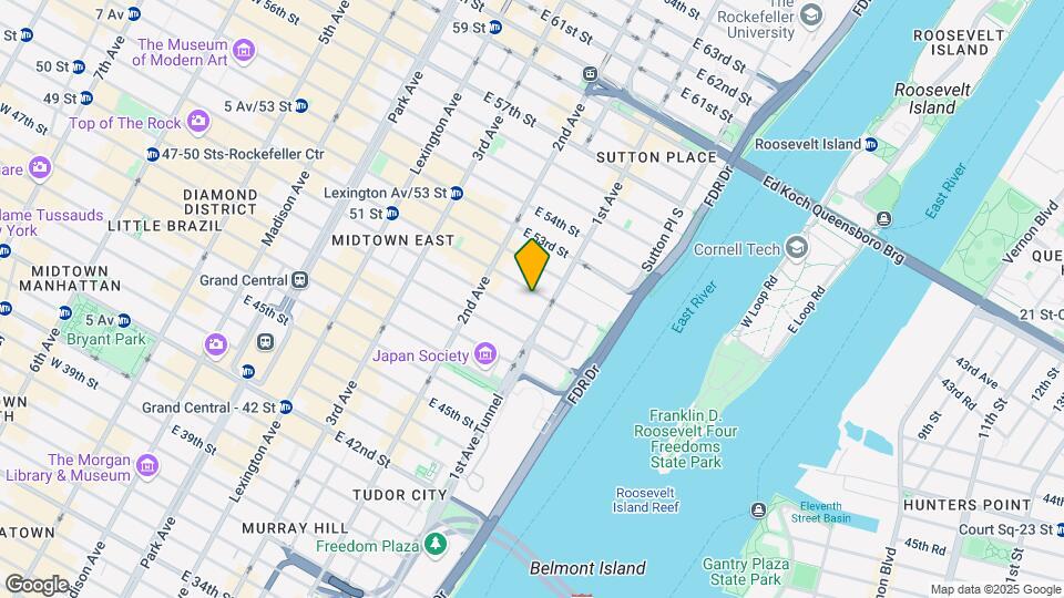 346 E 51st St Mapa y Detalles de la Ubicación
