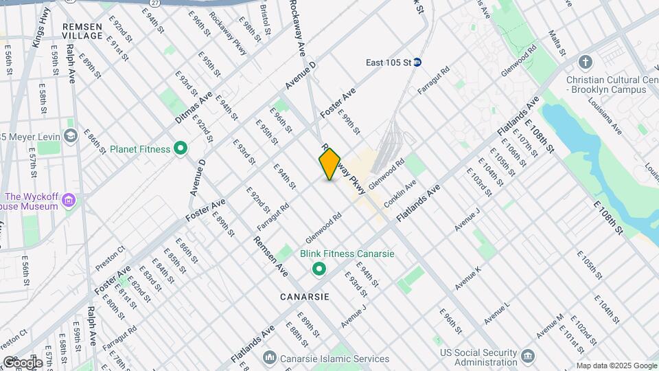 1022 E 96th St Map and Location Details