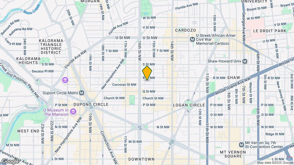 1521 Corcoran St NW Map and Location Details