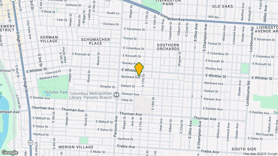621 Reinhard Ave Map and Location Details