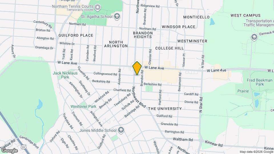 2422 Northwest Blvd Map and Location Details