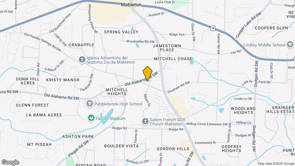 668 Old Powder Springs Rd Map and Location Details