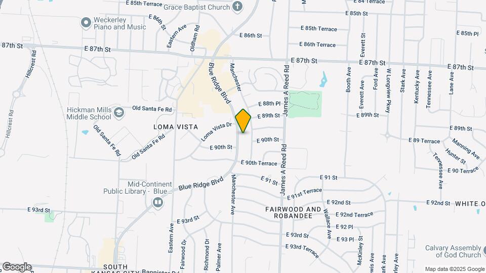 8911 Blue Ridge Blvd Mapa y Detalles de la Ubicación