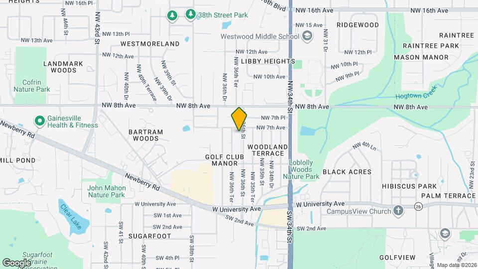 630 NW 36th St Map and Location Details