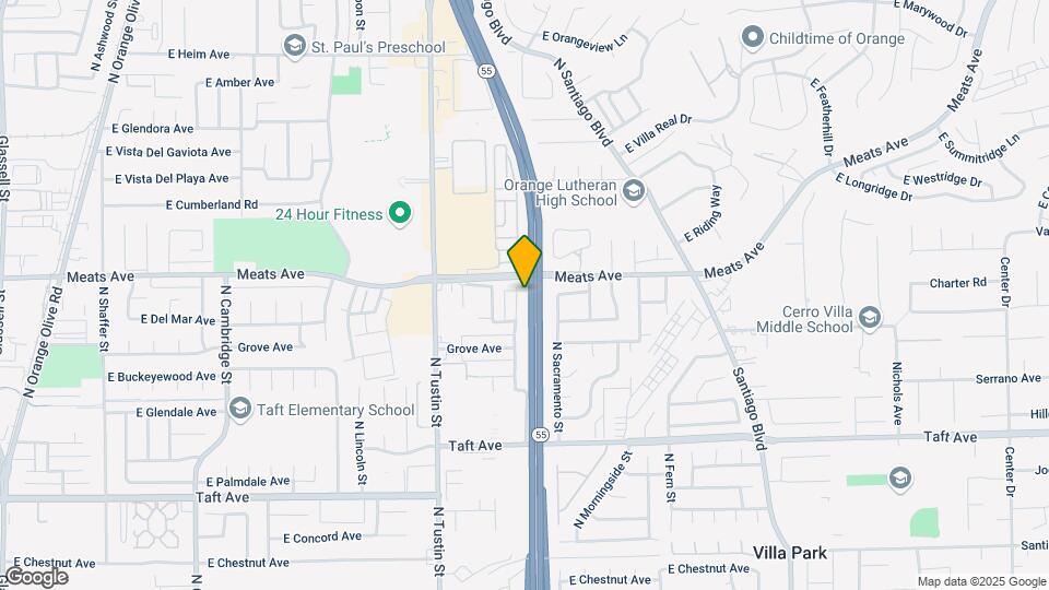 2075 N Highland St Map and Location Details