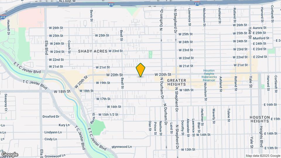 925 W 19th St Map and Location Details